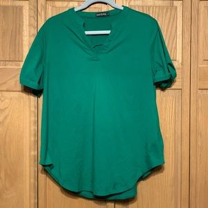 Davenil Women's ShortSleeve V-Neck Top